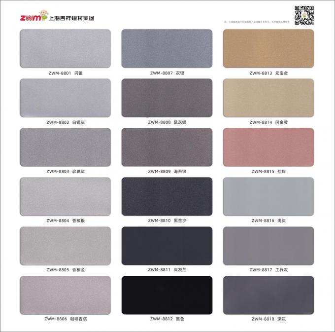 100 से अधिक आकार और रंग यूवी प्रिंट करने योग्य कोटिंग अलुडोंग ब्रांड एसीपी एल्यूमीनियम कम्पोजिट पैनल सिग्नल सजावट के लिए 6