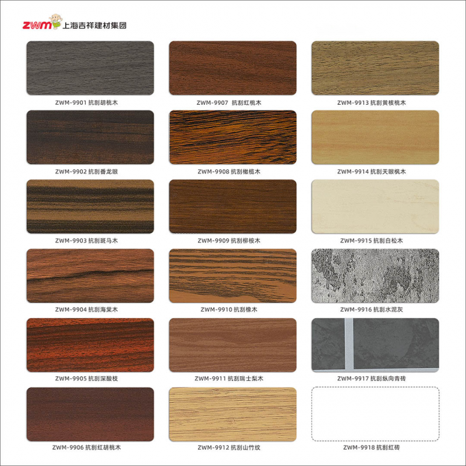 100 से अधिक आकार और रंग यूवी प्रिंट करने योग्य कोटिंग अलुडोंग ब्रांड एसीपी एल्यूमीनियम कम्पोजिट पैनल सिग्नल सजावट के लिए 9