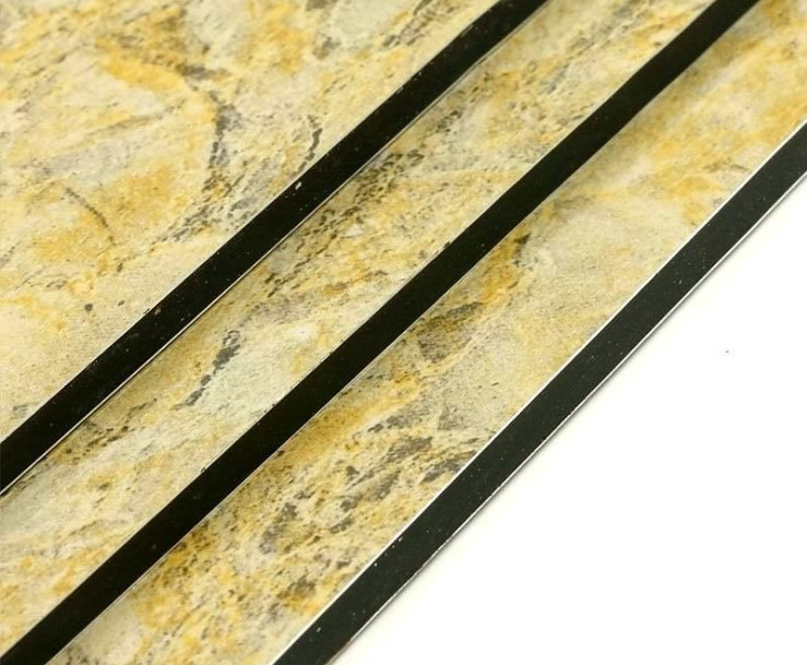 Modern High Flexibility Marble Aluminum Composite Panel 5.5kg/M2