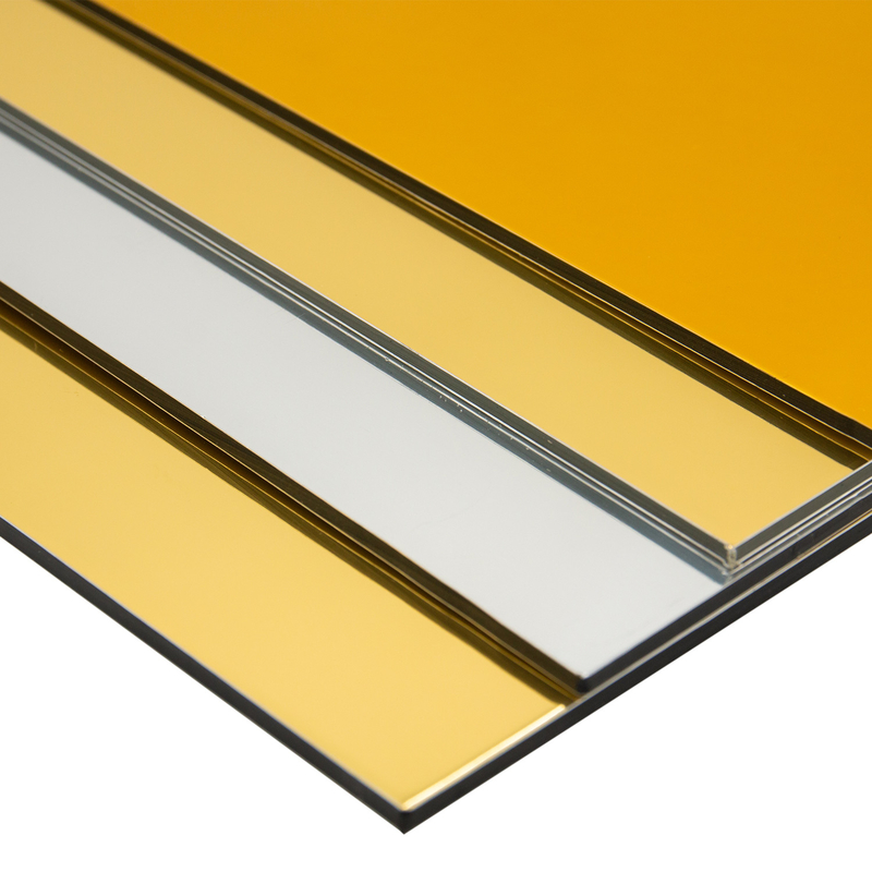 अमूर्त कोर और चमकदार सतह खत्म के साथ Alucobond PVDF एल्यूमीनियम कम्पोजिट पैनल